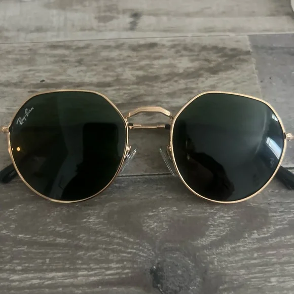 Ray-Ban | Accessories | Rayban Gold Frame Sunglasses With  display picture 2